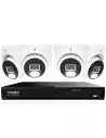 IVSEC 4K 8MP Smart IP 2TB 8CH 4x820D Dome Cameras UHD NVR CCTV Security System (8x4)