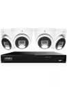IVSEC 4K 8MP Smart IP 2TB 8CH 4x820D Dome Cameras UHD NVR CCTV Security System (8x4)