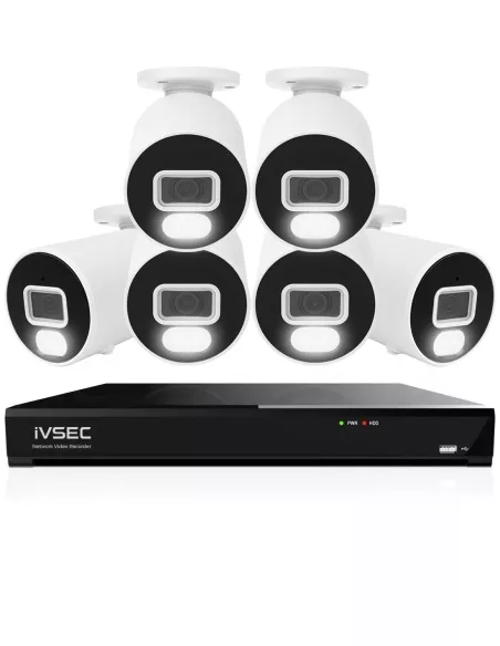 IVSEC 4K 8MP Smart IP 2TB 8CH 6x820B Bullet IVK8L-8206B