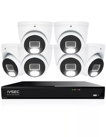 IVSEC 4K 8MP Smart IP 2TB 8CH 6x820D Dome Cameras IVK8L-8206D IVSEC 4K 8MP Smart IP 2TB 8CH 6x820D Dome Cameras IVK8L-8206D