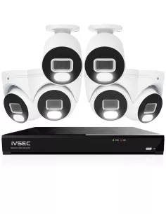 IVSEC 4K 8MP Smart IP 2TB 8CH 6x820 Bullet & Dome Cameras IVK8L-8202B4D 2