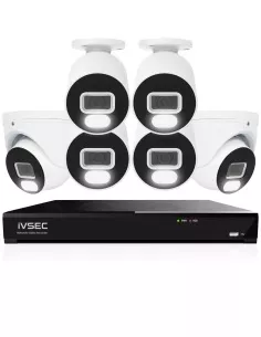 IVSEC 4K 8MP Smart IP 2TB 8CH 6x820 Bullet & Dome Cameras IVK8L-8204B2D 2