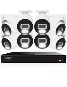 IVSEC 4K 8MP Smart IP 2TB 8CH 8x820 Bullet & Dome Cameras IVK8L-8204B4D 2