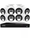 IVSEC 4K 8MP Smart IP 2TB 8CH 8x820B Bullet Cameras UHD NVR CCTV Security System (8x8)