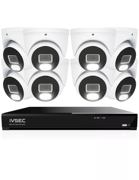 IVSEC 4K 8MP Smart IP 2TB 8CH 8x820D Dome Cameras IVK8L-8208D-E1 IVSEC 4K 8MP Smart IP 2TB 8CH 8x820D Dome Cameras IVK8L-8208D-E1