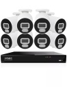 IVSEC 4K 8MP Smart IP 4TB 16CH 8x820B Bullet Cameras UHD NVR CCTV Security System (16x8)