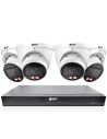 VIP Vision 8MP V8400 8Ch NVR 2TB with 4× Pro AI 4K Varifocal Domes – Motorised Lens, LED & Audio - NKPRO-88404D