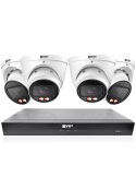 VIP Vision 8MP V8400 8Ch NVR 2TB with 4× Pro AI 4K Varifocal Domes – Motorised Lens, LED & Audio - NKPRO-88404D