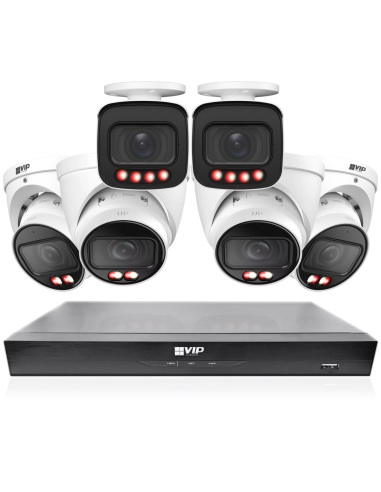 VIP Vision 8MP V8400 Series 8Ch IP NVR 2TB HDD 6x NKPRO-88404D2B