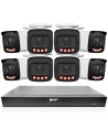 VIP Vision 8MP 8400 Series 8Ch IP NVR 2TB HDD 8x Pro AI Varifocal Bullet Cameras (8x8) - NKPRO-88408B