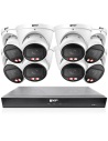 VIP Vision 8MP 8400 Series 8Ch IP NVR 2TB HDD 8x Pro AI Varifocal Dome Cameras (8x8) - NKPRO-88408D