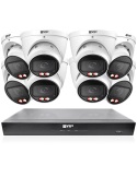 VIP Vision 8MP 8400 Series 8Ch IP NVR 2TB HDD 8x Pro AI Varifocal Dome Cameras (8x8) - NKPRO-88408D