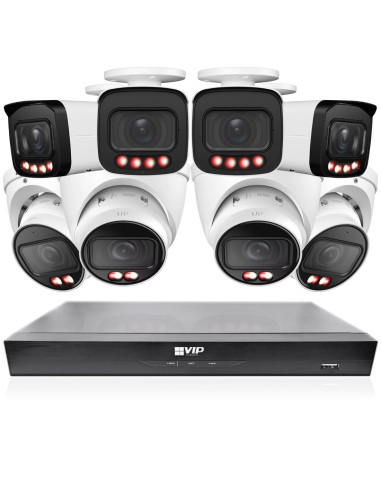 VIP Vision 8MP 8400 Series 8Ch IP NVR 2TB HDD 8x NKPRO-88404B4D