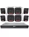 VIP Vision 8MP 8400 Series 16Ch IP NVR 4TB HDD 8x Pro AI Varifocal Bullet Cameras (16x8) - NKPRO-168408B