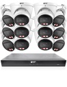 VIP Vision 8MP 8400 Series 16Ch IP NVR 4TB HDD 12x Pro AI Varifocal Dome Cameras (16x12) - NKPRO-1684012D