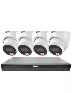 VIP Vision 8MP V8100 Series 8Ch AI IP NVR 2TB 4xDIRG Fixed NKPRO-88104D