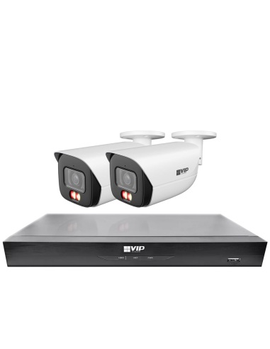 VIP Vision 8MP V8100 Series 8Ch AI IP NVR with 2TB 2xBIRG Fixed Lens Bullet Cameras - Advanced-Surveillance-Solutions