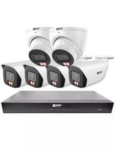 VIP Vision 8MP V8100 Series 8Ch AI IP NVR 2TB 4xBIRG + NKPRO-88104B2D