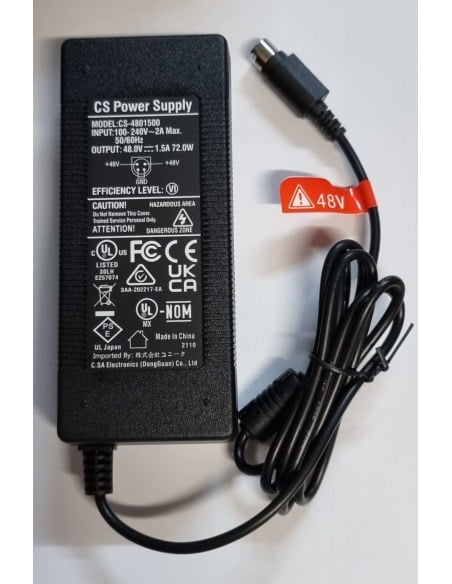 Jaycar Concord NVR Replacement Power Supply 48V JC-PSU-NVR48-1.5