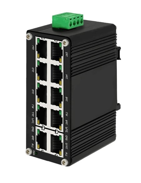 Network Switch 10-Port (8x PoE+) Input 12~48VDC IF-108PU12/48 Network Switch 10-Port (8x PoE+) Input 12~48VDC IF-108PU12/48