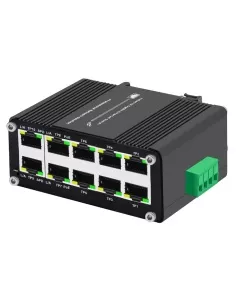 Network Switch 10-Port (8x PoE+) Input 12~48VDC Industrial IF-108PU12/48 2