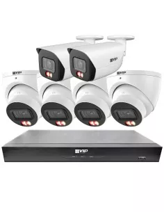 VIP Vision 8MP V8100 Series 8Ch AI IP NVR with 2TB 2xBIRG + NKPRO-88104D2B