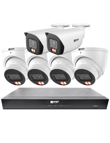 VIP Vision 8MP V8100 Series 8Ch AI IP NVR with NKPRO-88104D2B