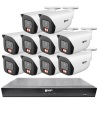 VIP Vision 8MP 8100 Series 16Ch AI IP NVR 4TB 10xBIRG Fixed Lens Bullet Cameras (16x10)
