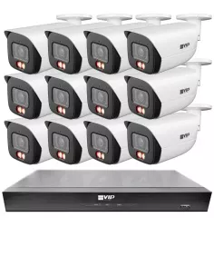 VIP Vision 8MP 8100 Series 16Ch AI IP NVR 4TB 12xBIRG Fixed NKPRO-1681012B