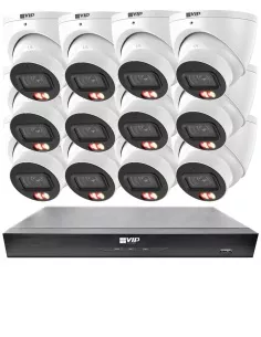 VIP Vision 8MP 8100 Series 16Ch AI IP NVR 4TB 12xDIRG Fixed NKPRO-1681012D