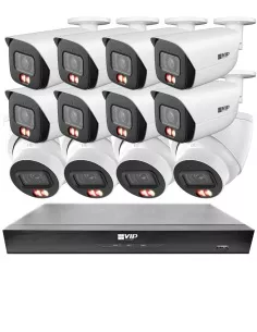 VIP Vision 8MP 8100 Series 16Ch AI IP NVR 4TB 8xBIRG + NKPRO-168108B4D