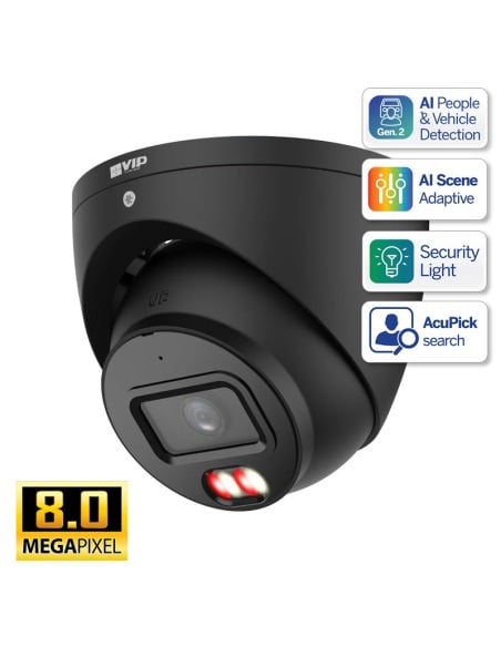 VIP Vision Pro AcuPick AI Series 8MP Fixed Black VSIPP-8DIRG-I3-B