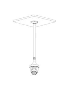 VIP Vision 1500mm Ceiling Mount Dome Camera Bracket - VSBKTB2212C 2