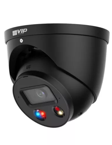 VIP Vision Pro AI AcuPick Series 8MP Fixed Deterrence Black Dome Camera - VSIPP-8DG-ID4-B