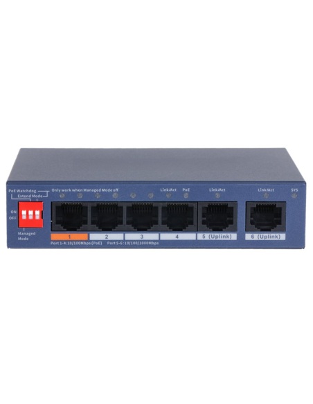 VIP Vision 4-Port Fast PoE Network IP Switch VSPOE-SWA4C