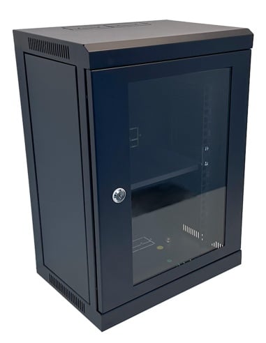 VIP Vision 10'' 9RU 250mm Pre-assembled Wall-Mount Data Cabinet - RMC-B9U250W