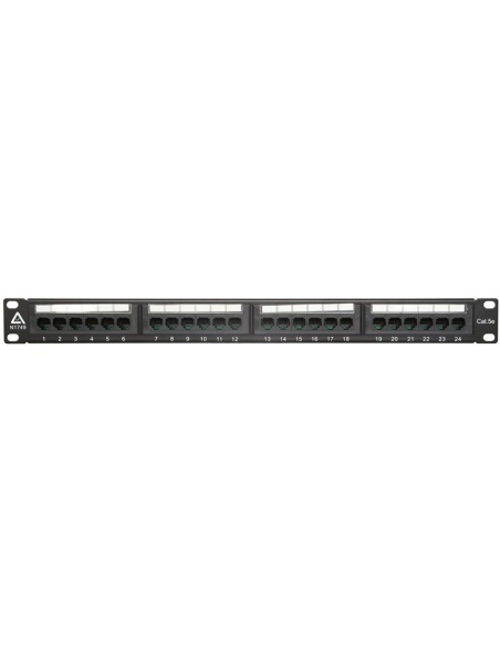 VIP Vision 24-Port CAT5e Patch Panel (1U) - RMC-PP24-5-T