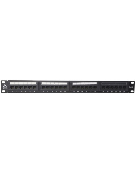VIP Vision 24-Port CAT6 Patch Panel (1U) - RMC-PP24-6-T