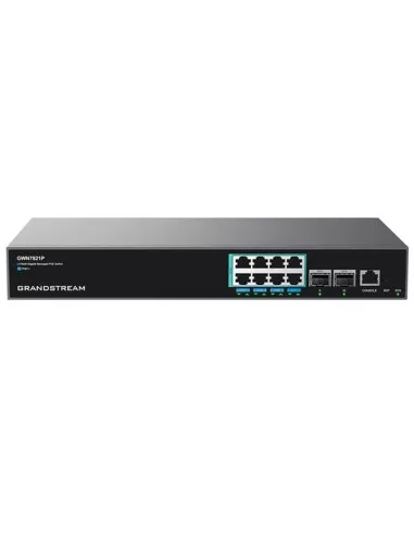 Grandstream Layer 3 Managed Multi-Gigabit PoE Switch 8-Port Enterprise Network Switch - GR-GWN7821P