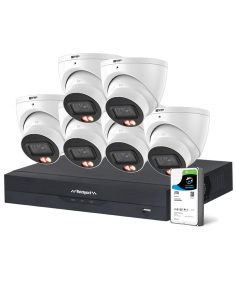 Watchguard G-Series 6MP AI Dual-Light CCTV 6-Cam Kit with NVRKIT-G862-6C