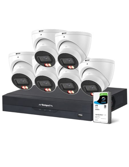 Watchguard G-Series 6MP AI Dual-Light CCTV 6-Cam NVRKIT-G862-6C Watchguard G-Series 6MP AI Dual-Light CCTV 6-Cam NVRKIT-G862-6C