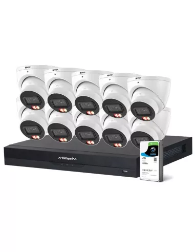 Watchguard 6MP AI Smart Dual Light CCTV Kit with 10 Cameras (4TB) – NVRKIT‑G1664‑10C