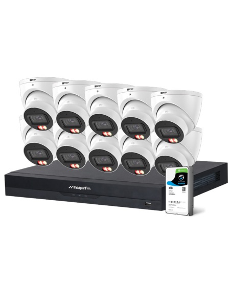 Watchguard 6MP AI Smart Dual Light CCTV Kit with NVRKIT-G1664-10C