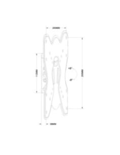 Flashview 17-42″ Tilt Wall Mount Bracket, VESA 75/100/200mm LCDBKT-A25T 2