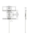 37–80″ LCD/LED Wall Mount Bracket 360° Rotation Full Motion – LCDBKT-W50R
