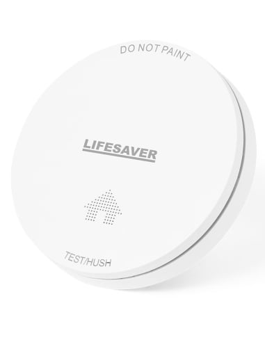 Low Profile Lithium Battery-Operated Photoelectric Smoke Alarm - SMODET9V1