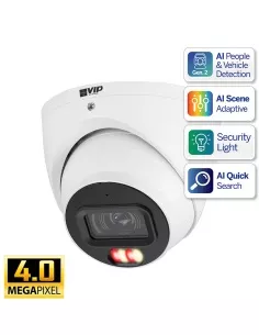 VIP Vision Professional AI Series 4MP IP Fixed Dome Camera VSIPP-4DIRG-I3 2