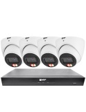 VIP Vision 8MP V8100 Series 8Ch AI IP NVR 2TB 4xDIRG Fixed Lens Dome Cameras - Advanced-Surveillance-Solutions