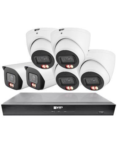 VIP Vision 8MP V8100 Series 8Ch AI IP NVR with NKPRO-88104D2B