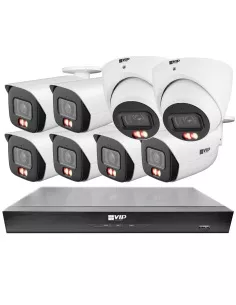 VIP Vision 8MP 8100 Series 8Ch AI IP NVR 2TB 6xBIRG + NKPRO-88106B2D